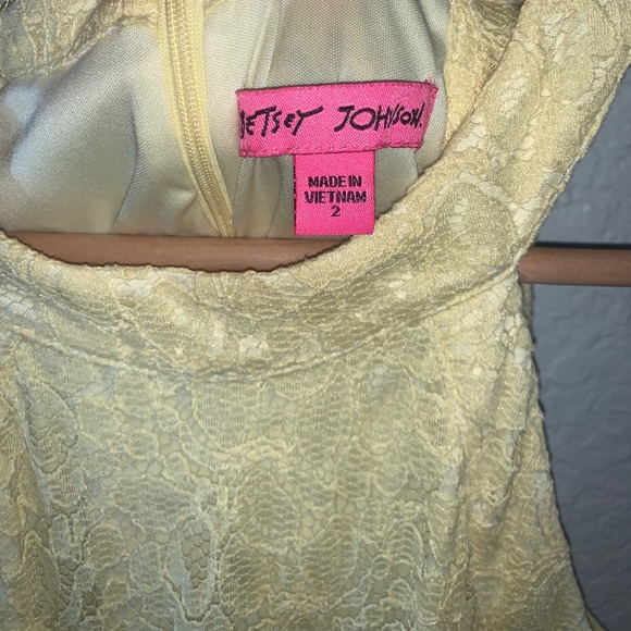 Betsey Johnson Yellow Lace Dress - Picture 5 of 5